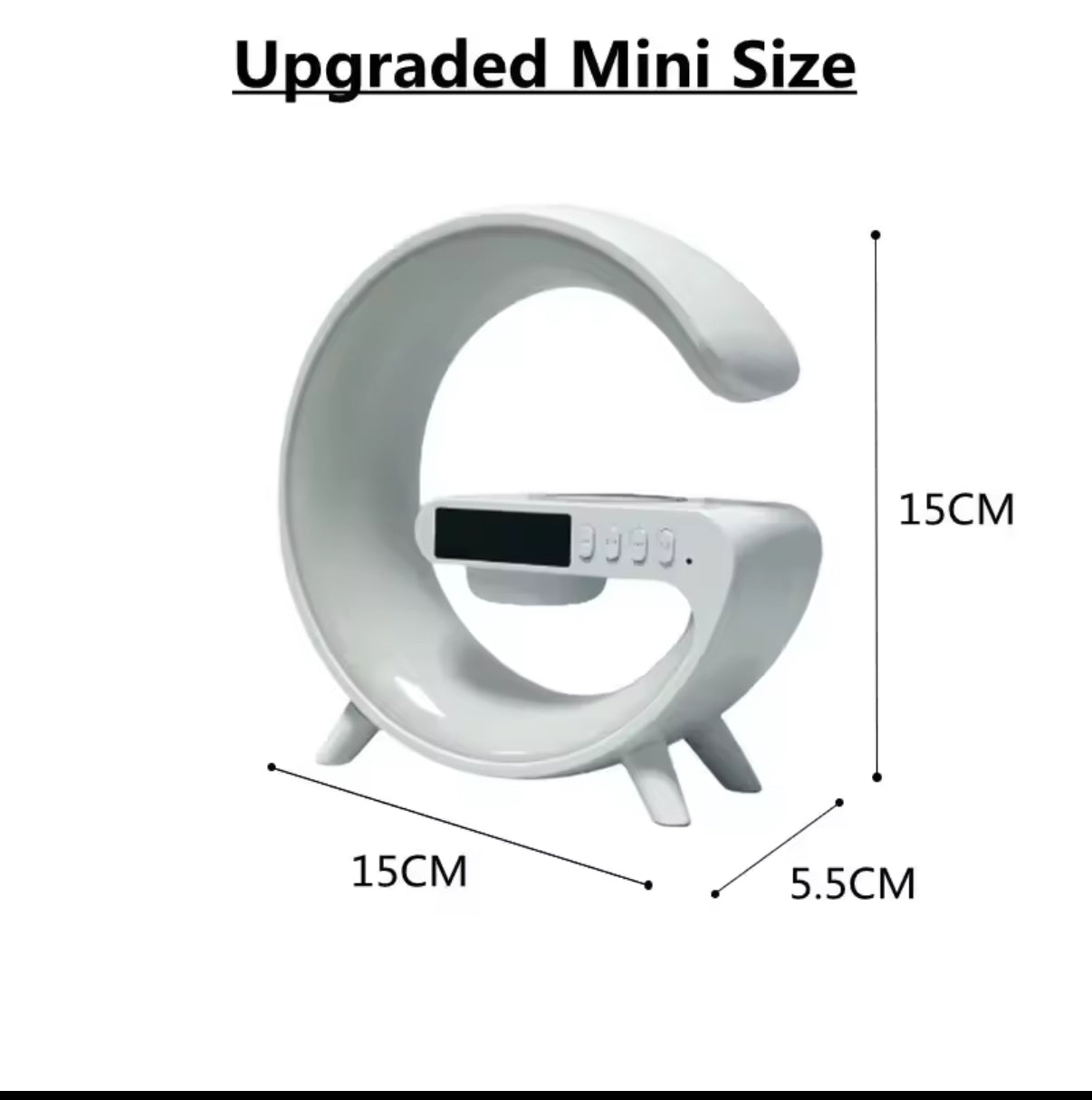 Multifunction Bluetooth Speaker TF RGB Night Light 15W Wireless Charger Stand for iPhone Samsung Xiaomi Fast Charging Station