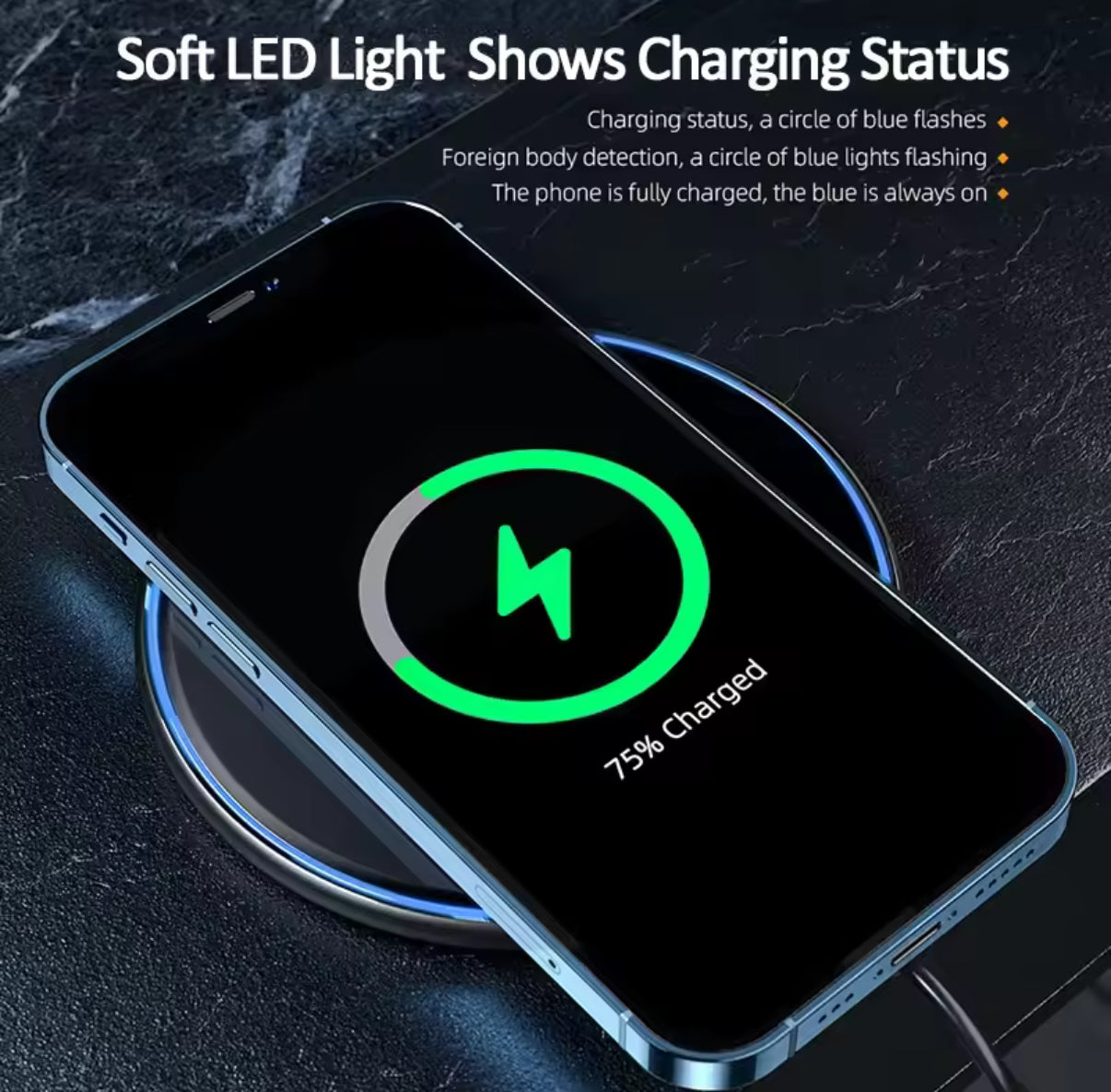 Essager 10W/15W Qi Kabelloses Ladegerät