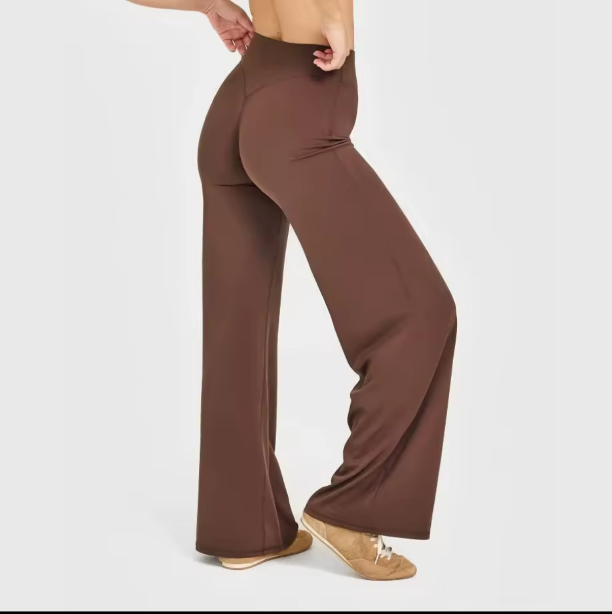 NCLAGEN Straight-Leg Pants Ultra Soft Butter Fabric Women's Mid-Waist Yoga Pants GYM Naked Feel Pilates Running Sport Trousers