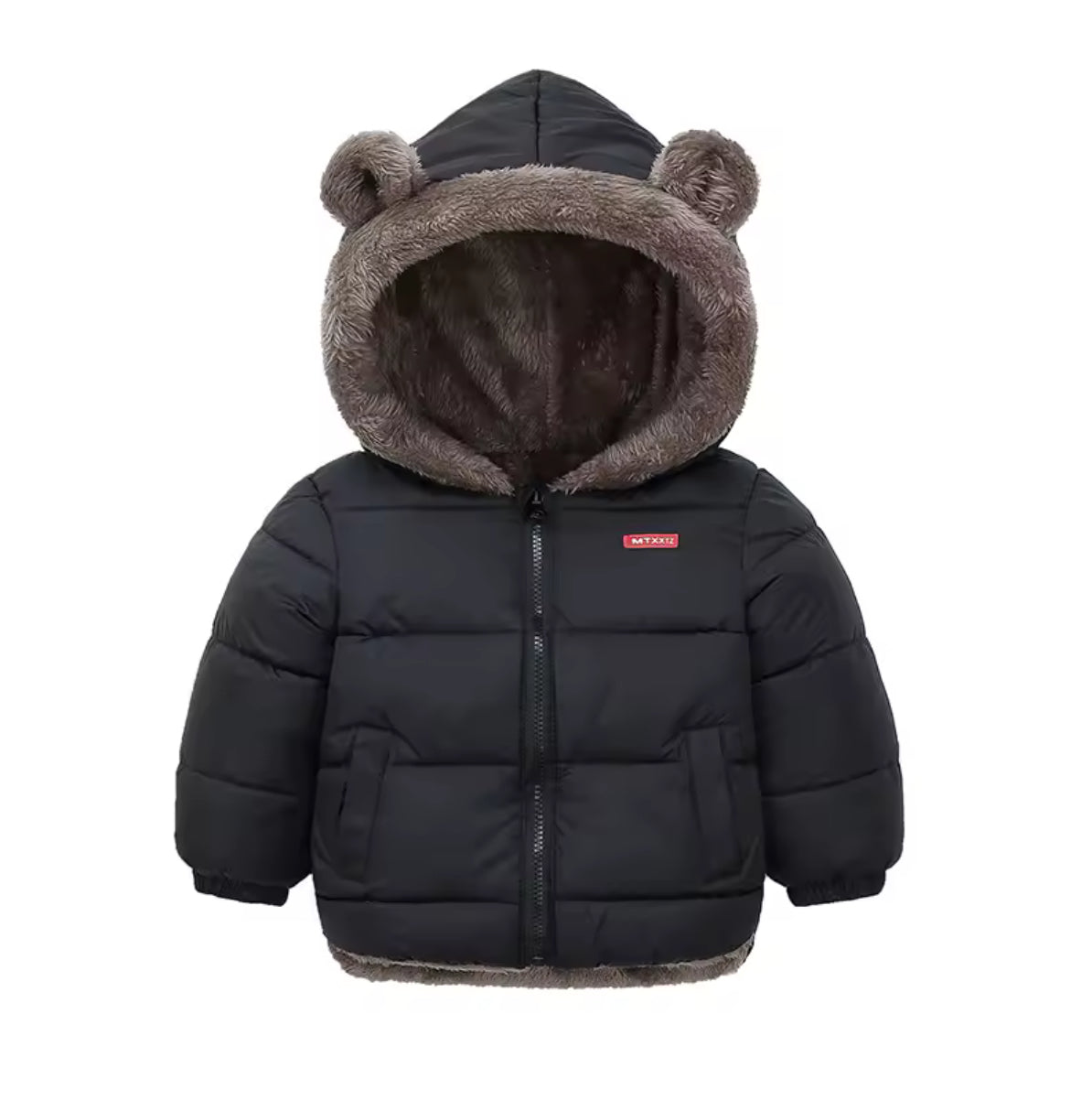 Boys Girls Thick Jackets Winter Kids Padded Fleece Warm Coats Children Hooded Cotton Outerwear Kids Clothes Cashmere Snowsuit