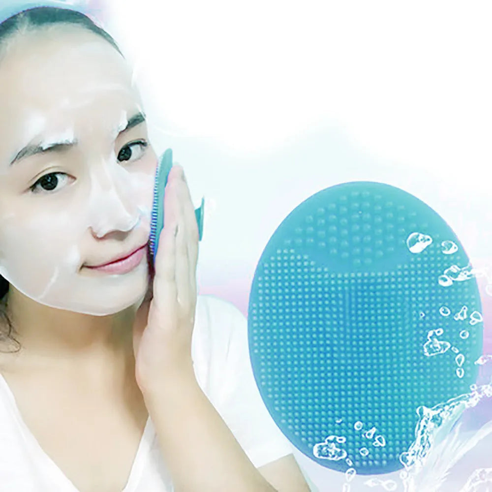 Silicone face wash brush exfoliating blackhead cleansing brush tool soft and non-damaging facial cleanser cleaning brush
