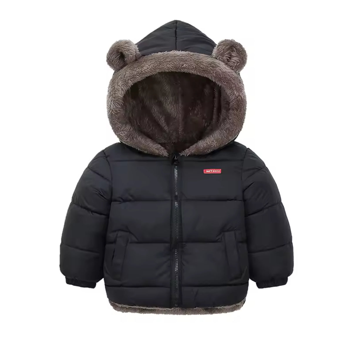 Boys Girls Thick Jackets Winter Kids Padded Fleece Warm Coats Children Hooded Cotton Outerwear Kids Clothes Cashmere Snowsuit