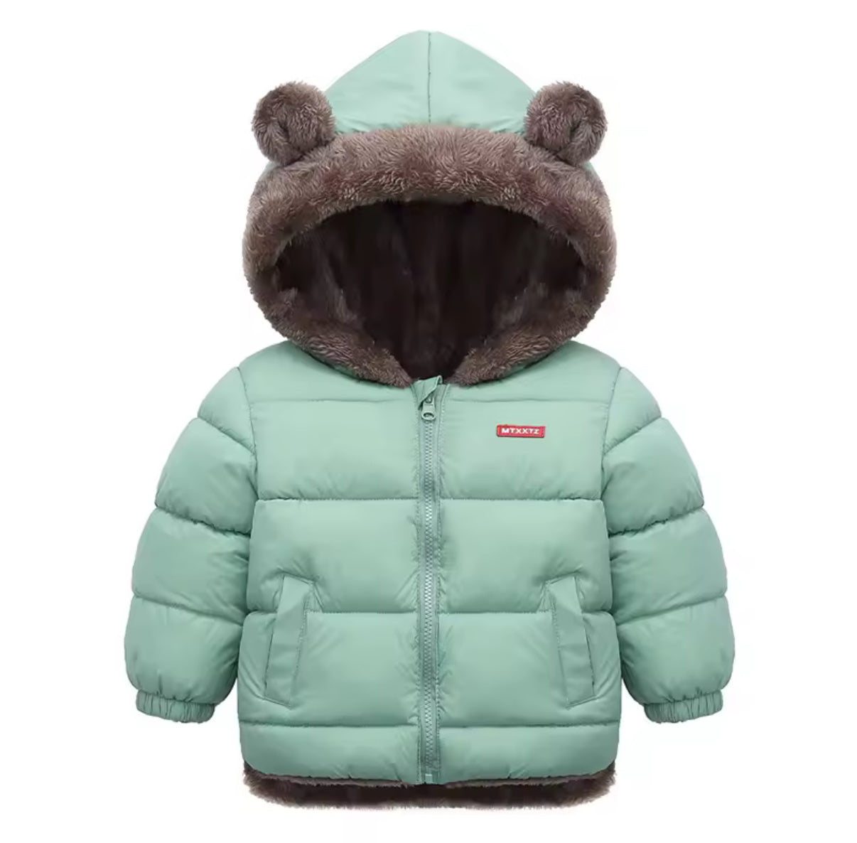 Boys Girls Thick Jackets Winter Kids Padded Fleece Warm Coats Children Hooded Cotton Outerwear Kids Clothes Cashmere Snowsuit