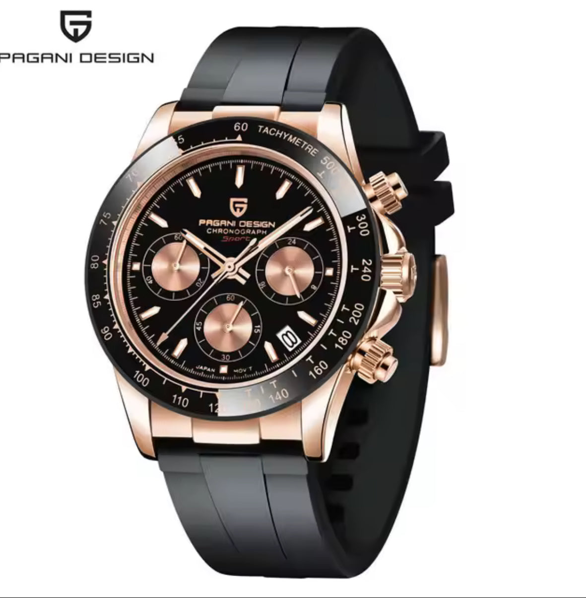 40mm New V2 PAGANI DESIGN Men's Quartz Watches Sapphire Retro Chronograph Stainless Steel Waterproof Watch Men Relogio Masculino
