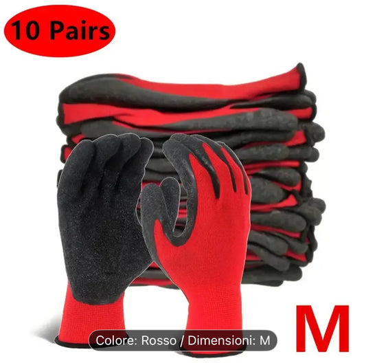 1/3/5/7/10 Pairs Wholesale Bulk Grip Upgrade, Enhanced Friction Texture, Tear-Resistant, Ideal for Factory Gardening