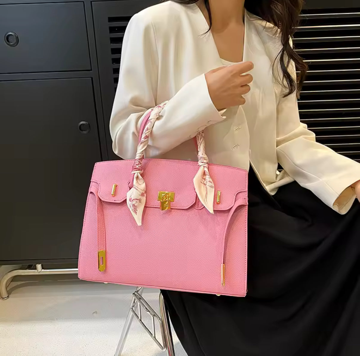 Durable Leather Handbags For Women Luxury Brand Inspired Crossbody Shoulder Bag With Adjustable Chain Strap Ladies Purse