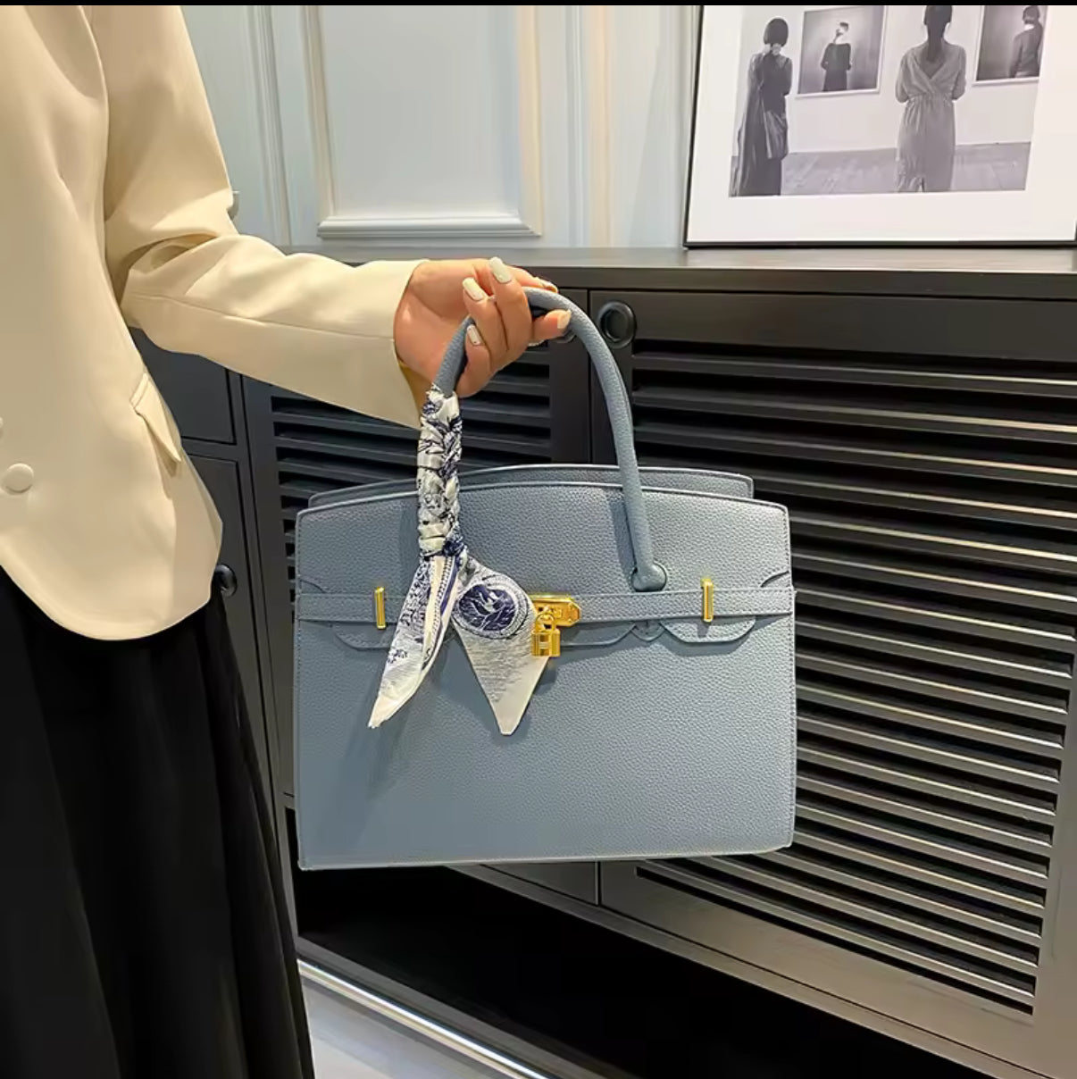 Durable Leather Handbags For Women Luxury Brand Inspired Crossbody Shoulder Bag With Adjustable Chain Strap Ladies Purse