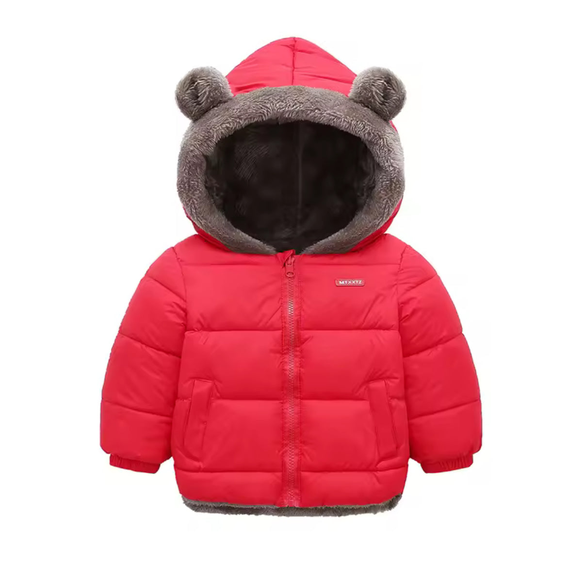 Boys Girls Thick Jackets Winter Kids Padded Fleece Warm Coats Children Hooded Cotton Outerwear Kids Clothes Cashmere Snowsuit