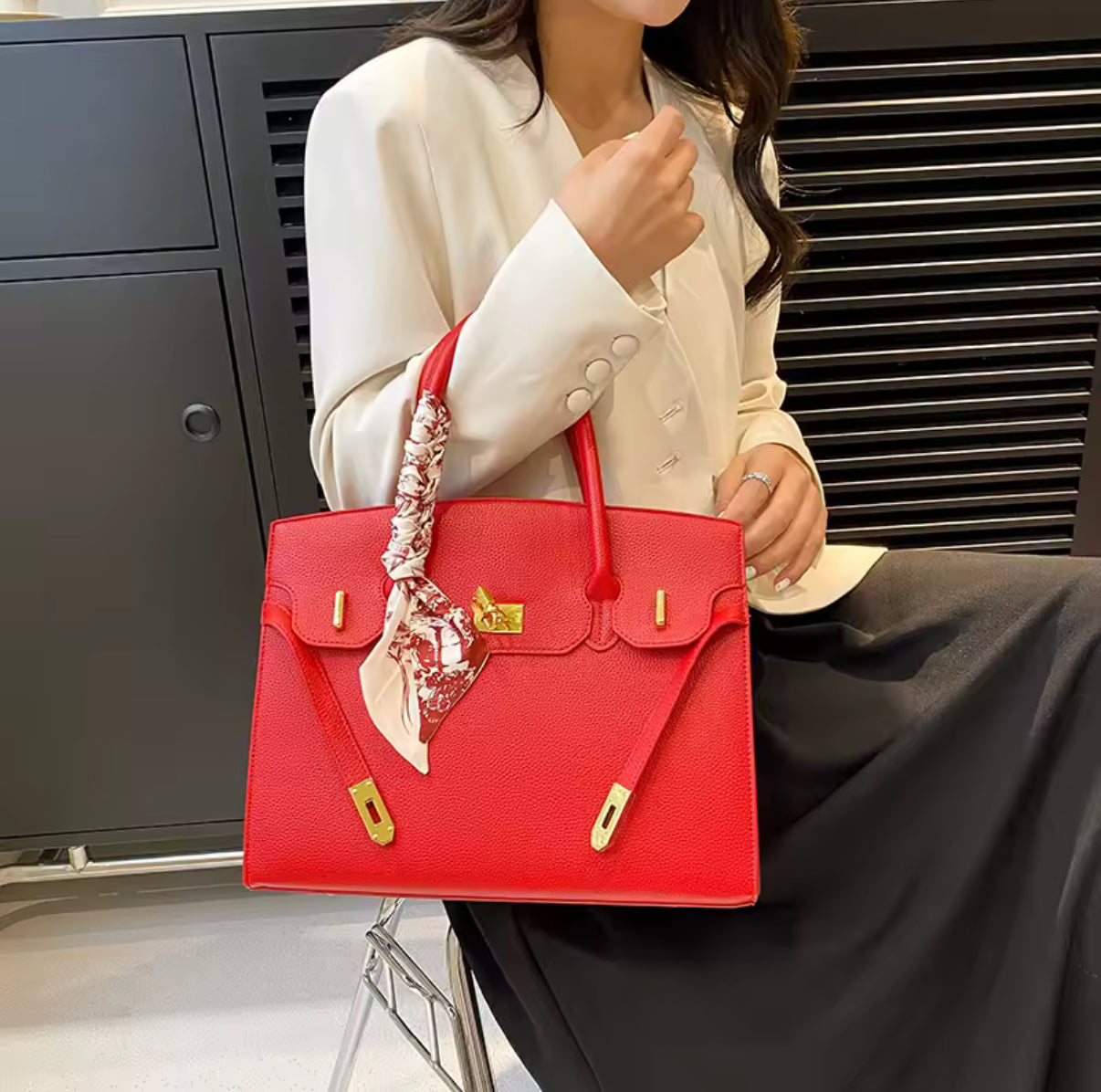Durable Leather Handbags For Women Luxury Brand Inspired Crossbody Shoulder Bag With Adjustable Chain Strap Ladies Purse