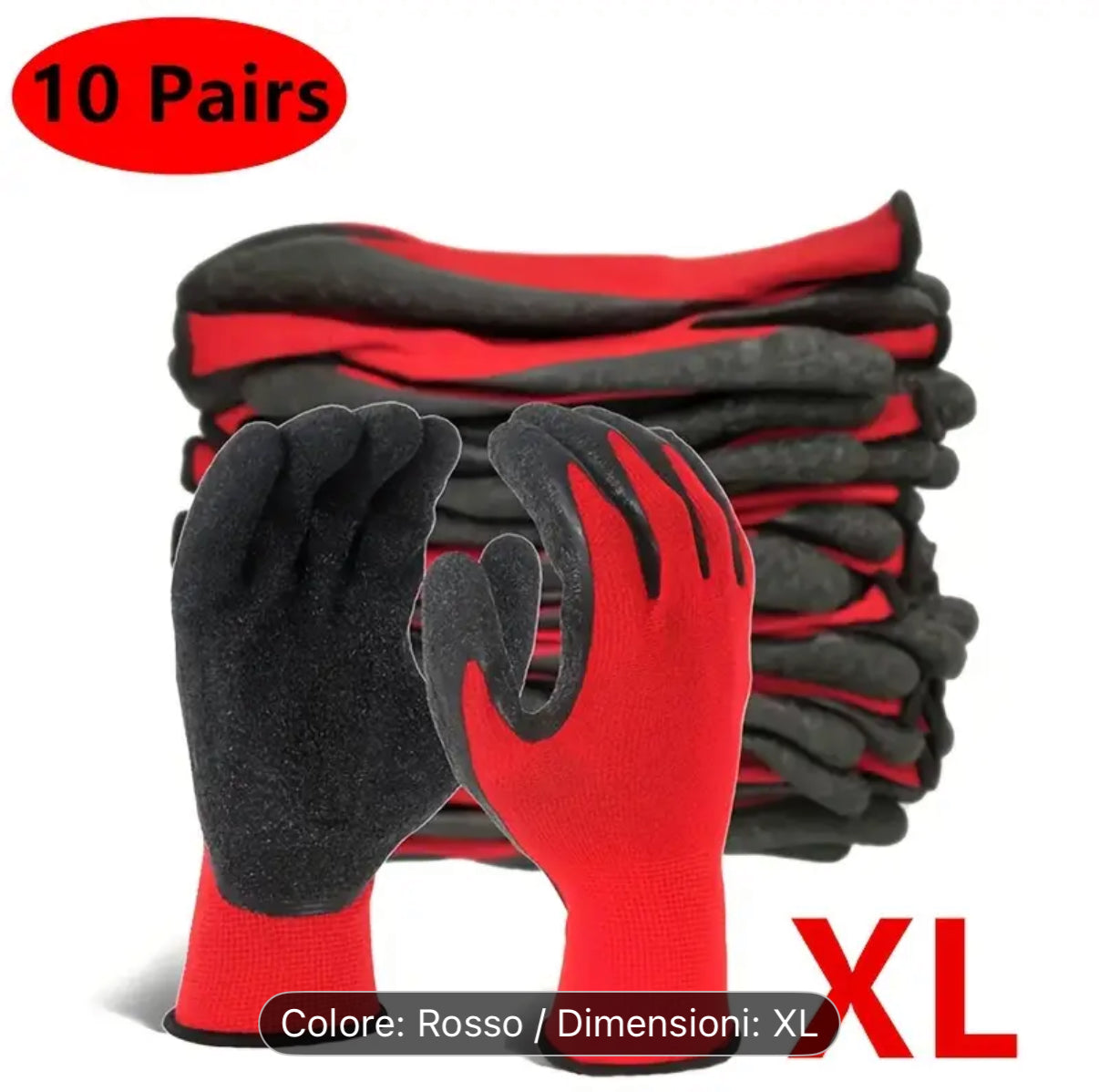 1/3/5/7/10 Pairs Wholesale Bulk Grip Upgrade, Enhanced Friction Texture, Tear-Resistant, Ideal for Factory Gardening