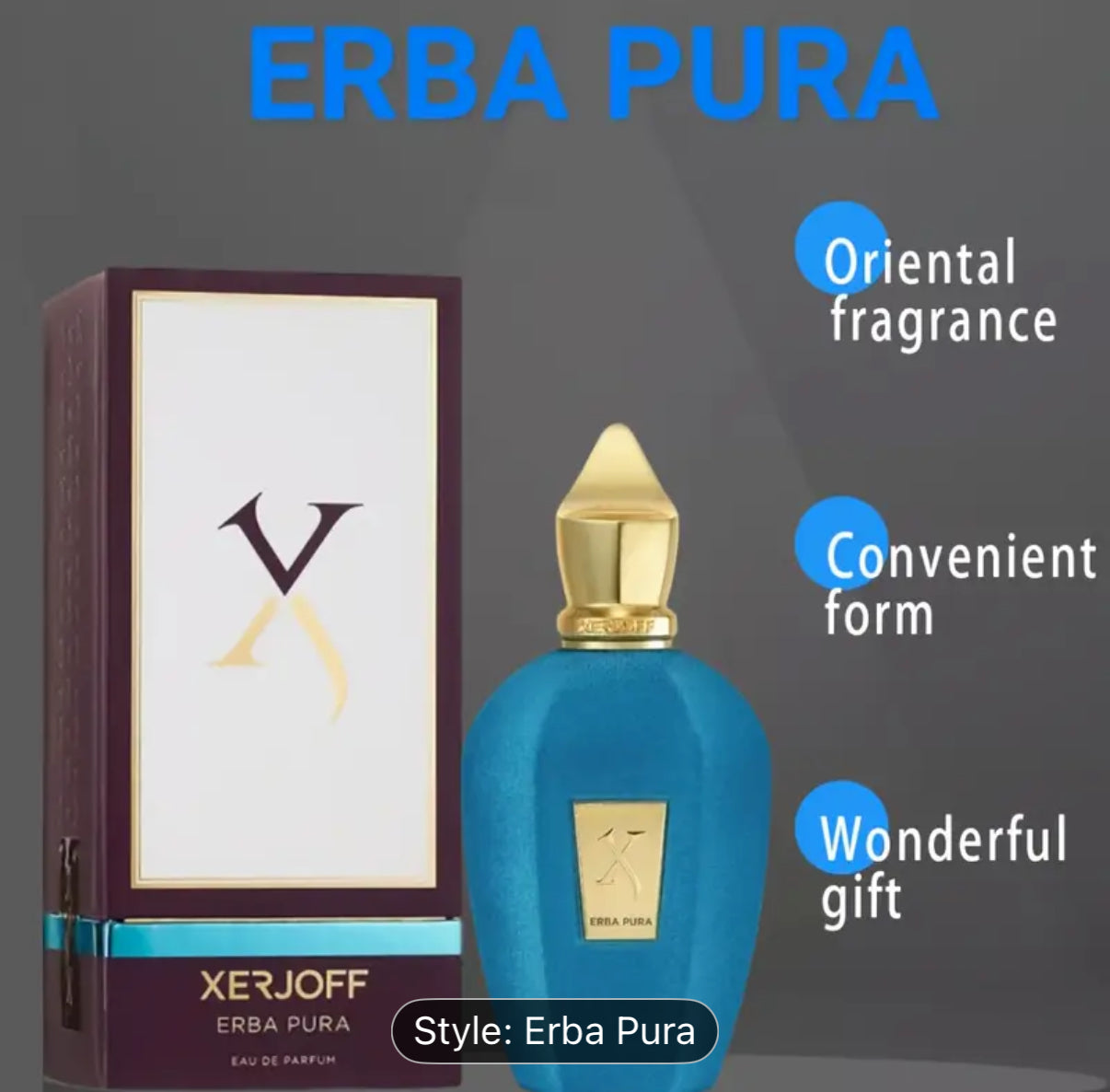 Xerjoff Erba Pura Eau de Parfum 1:1 - 100ML/3.4FLOZ Men's Perfume Women’s Unisex Middle Eastern Royal Fragrance, Oriental Fruity Citrus Lemon Scent with Long-Lasting Wear. High-End Luxury Noble Cologne for Any Occasion – Perfect as a Daily Gift, Birthday
