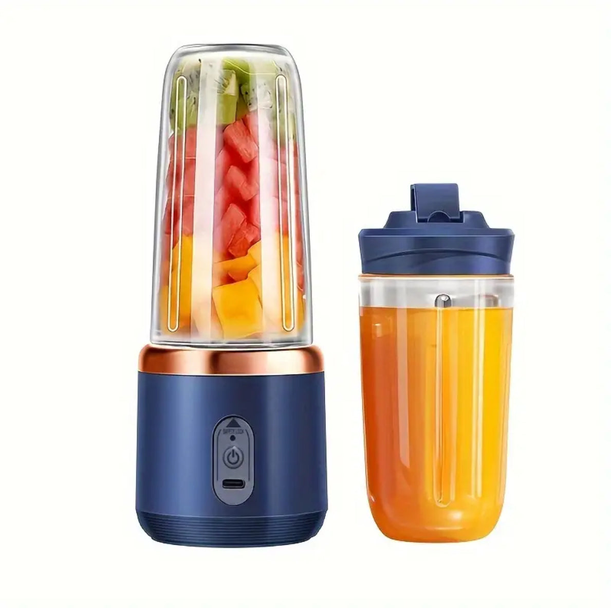 Portable Multi-Function Juicer with Rechargeable Battery - Compact Food-Grade PP Cup, Ideal for Home and On-the-Go Use, Cross-Border Wholesale, Juicing Station|Compact Juicer|Durable Plastic