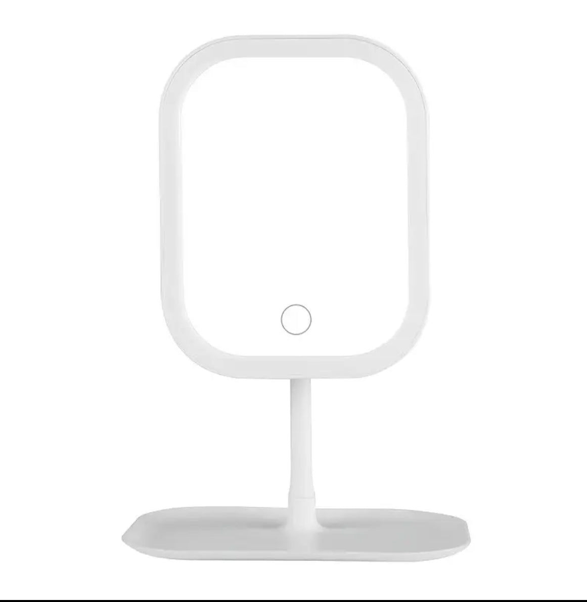 LED Makeup Mirror with Lights, Vanity Lighted Compact Folding Portable Touch Control 3-Light Modes for Women - Recharge Battery