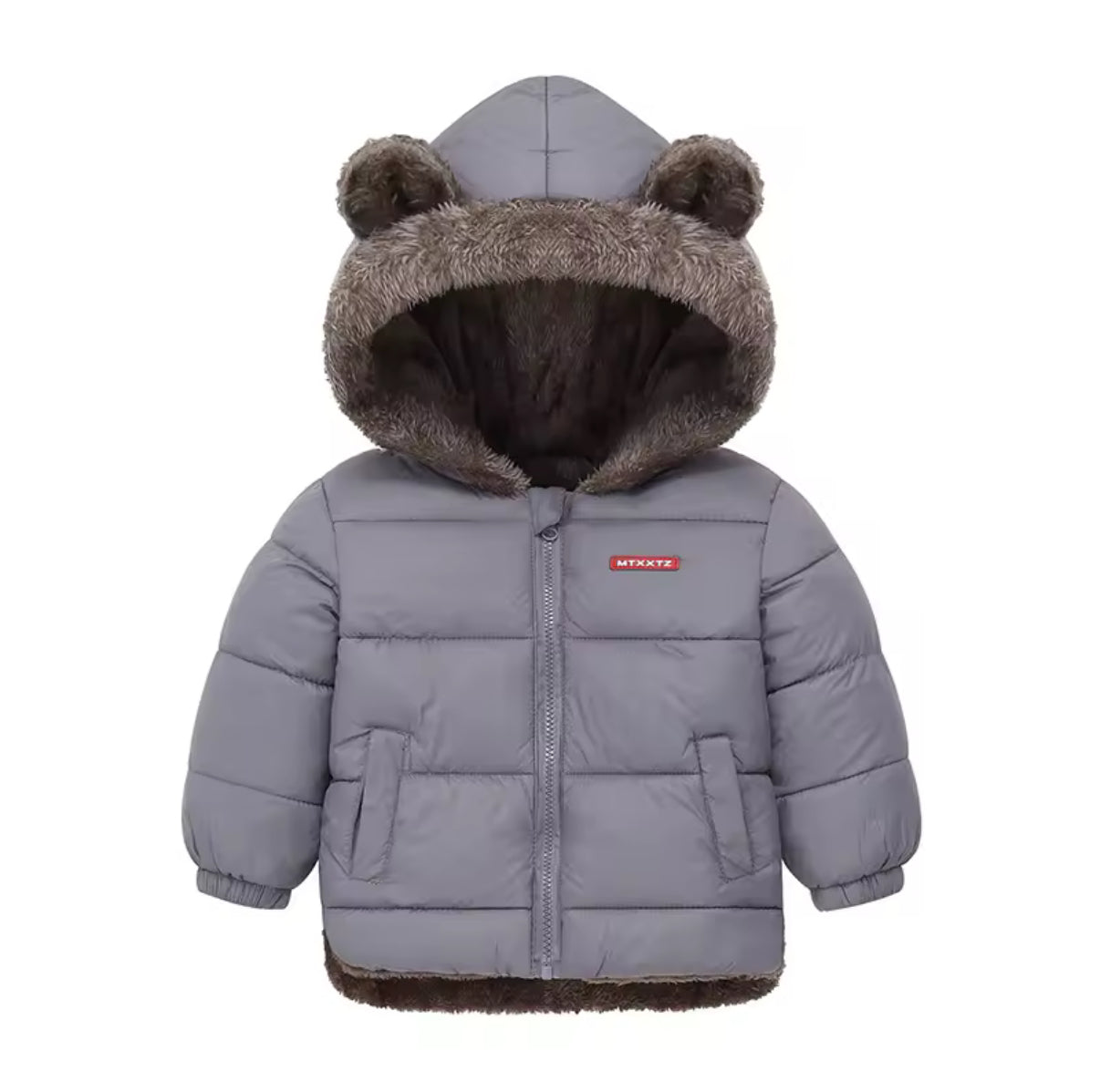 Boys Girls Thick Jackets Winter Kids Padded Fleece Warm Coats Children Hooded Cotton Outerwear Kids Clothes Cashmere Snowsuit