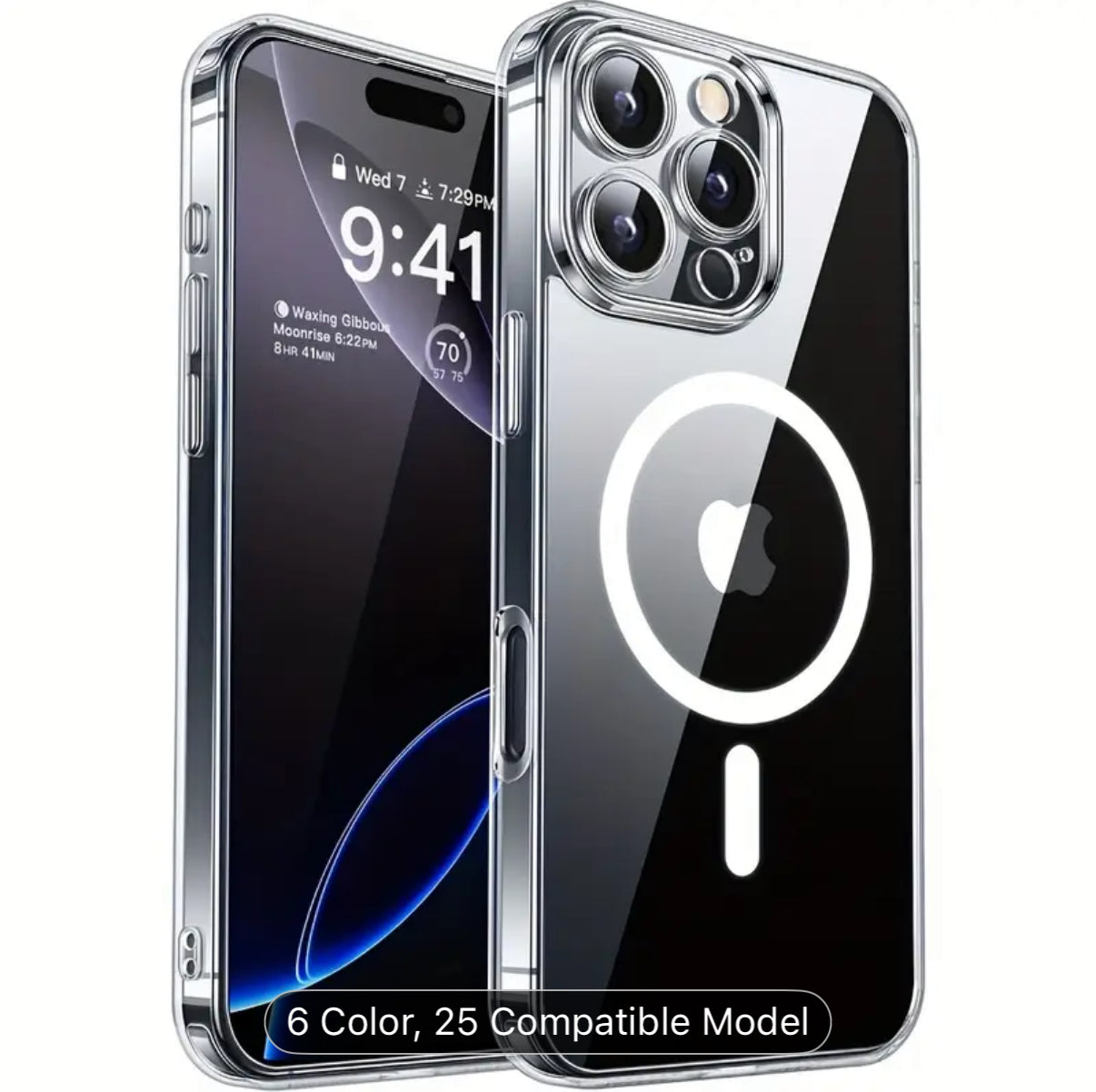 High-Quality Magnetic Matte Clear Protective Case for Iphone Models 17, 16, 15, 14, 13 Pro, 12, 11 Max Plus, And Compatible with Wireless Charging, Magnetic Phone Case, Magsafe Phone Case, Phone Case