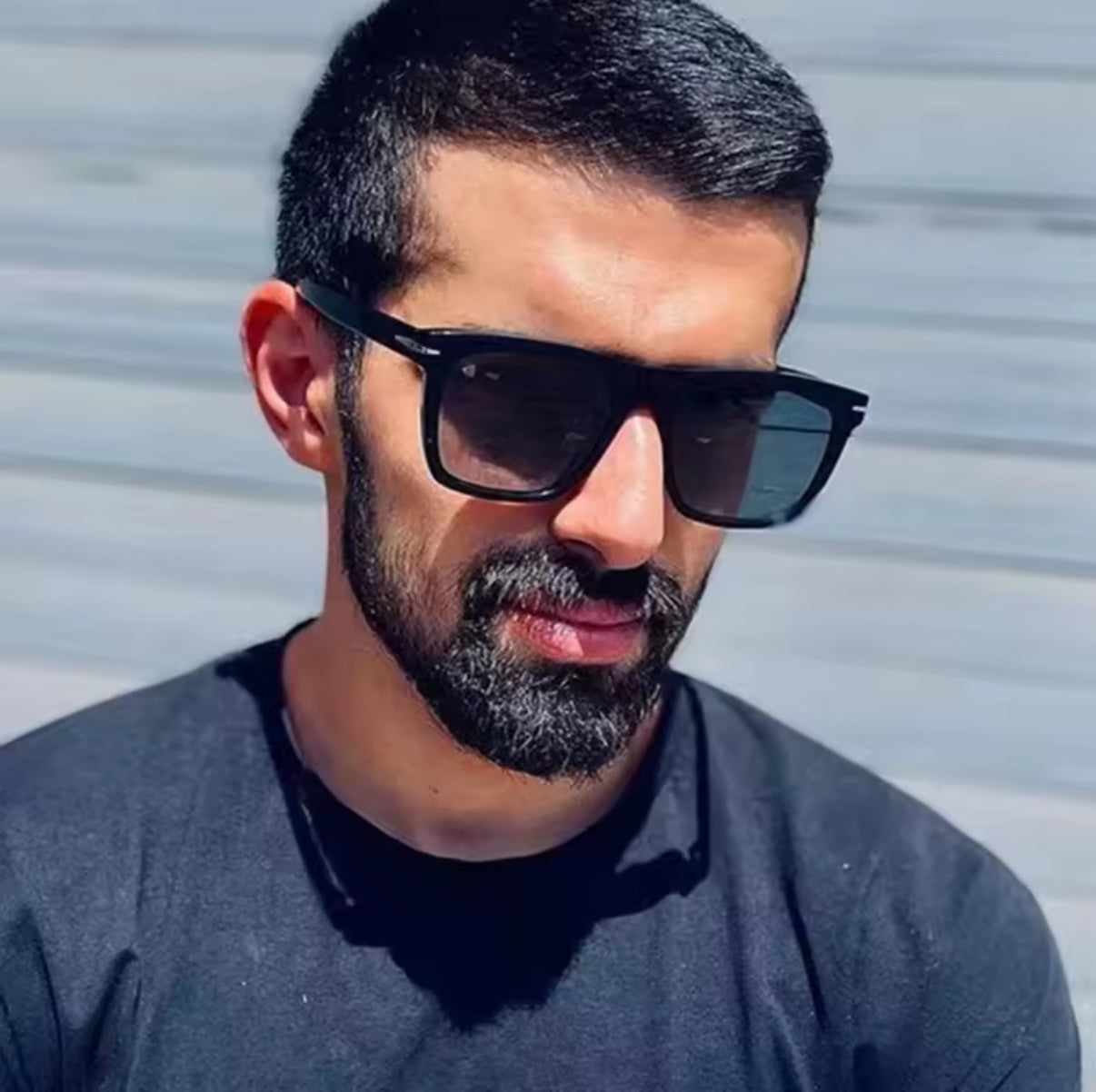 Vintage Square Sunglasses Men Anti-Blue Light Glasses Fashion Gradient Driving Shades Leopard Black Brand Oculos