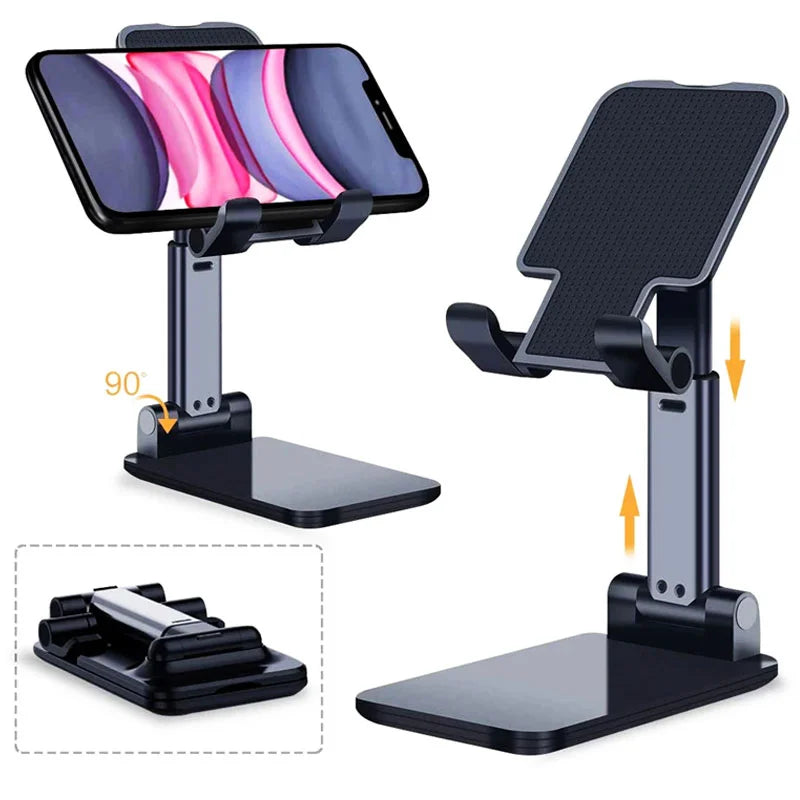 Foldable Mobile Phone Holder Stand Tablet Desk Mount Table Flexible Adjustable Desktop Live Lazy Bracket Support For All Phones