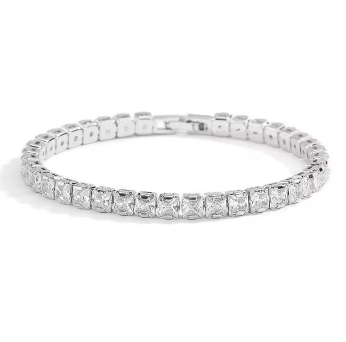 Solid 18K 14K Gold Moissanite Tennis Bracelet for Women D VVS1 Round 925 Sterling Silver Luxury Bracelet for Engagement