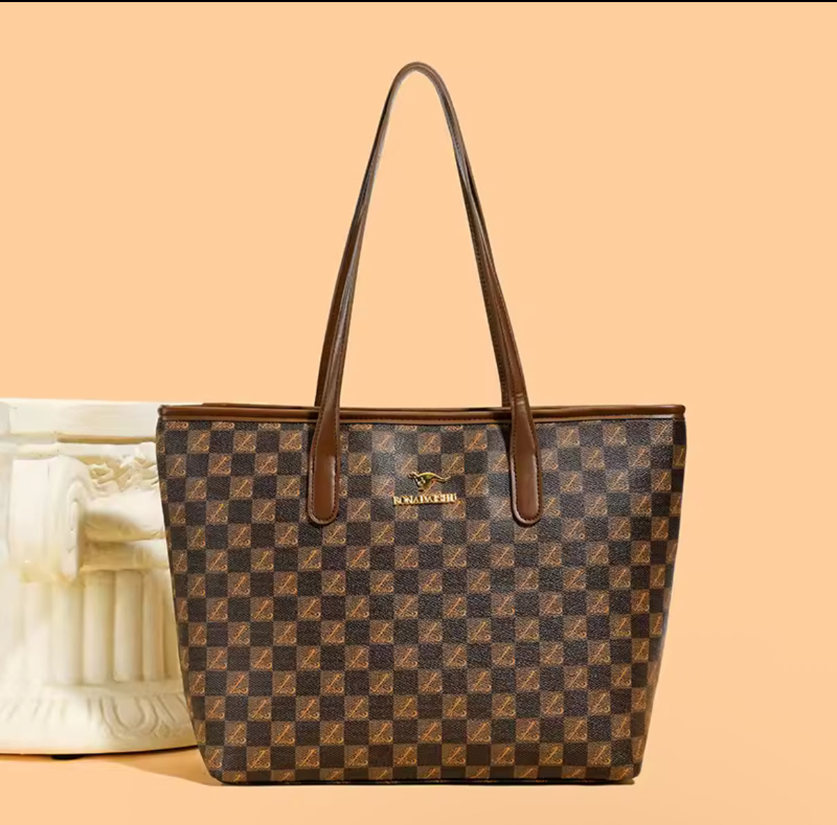 Retro vintage floral classic fashionable handbag with large capacity, elegant and easy to match underarm single shoulder bag