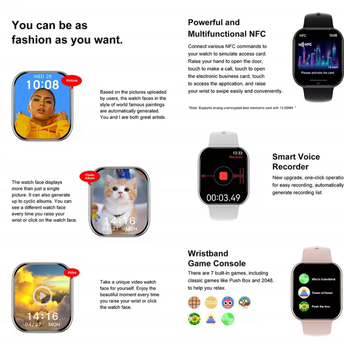 2025 Series 3 Watch 10 GPS Smart Watch Memory Music Video Bluetooth Call Heart Rate Waterproof NFC Smartwatch For Android IOS