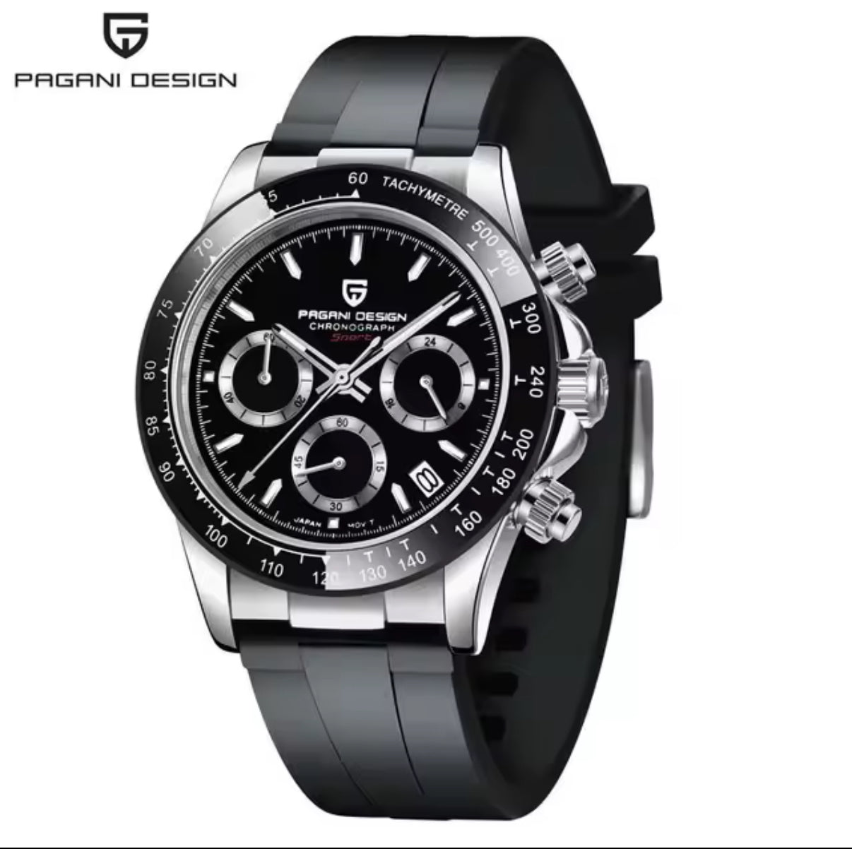 40mm New V2 PAGANI DESIGN Men's Quartz Watches Sapphire Retro Chronograph Stainless Steel Waterproof Watch Men Relogio Masculino