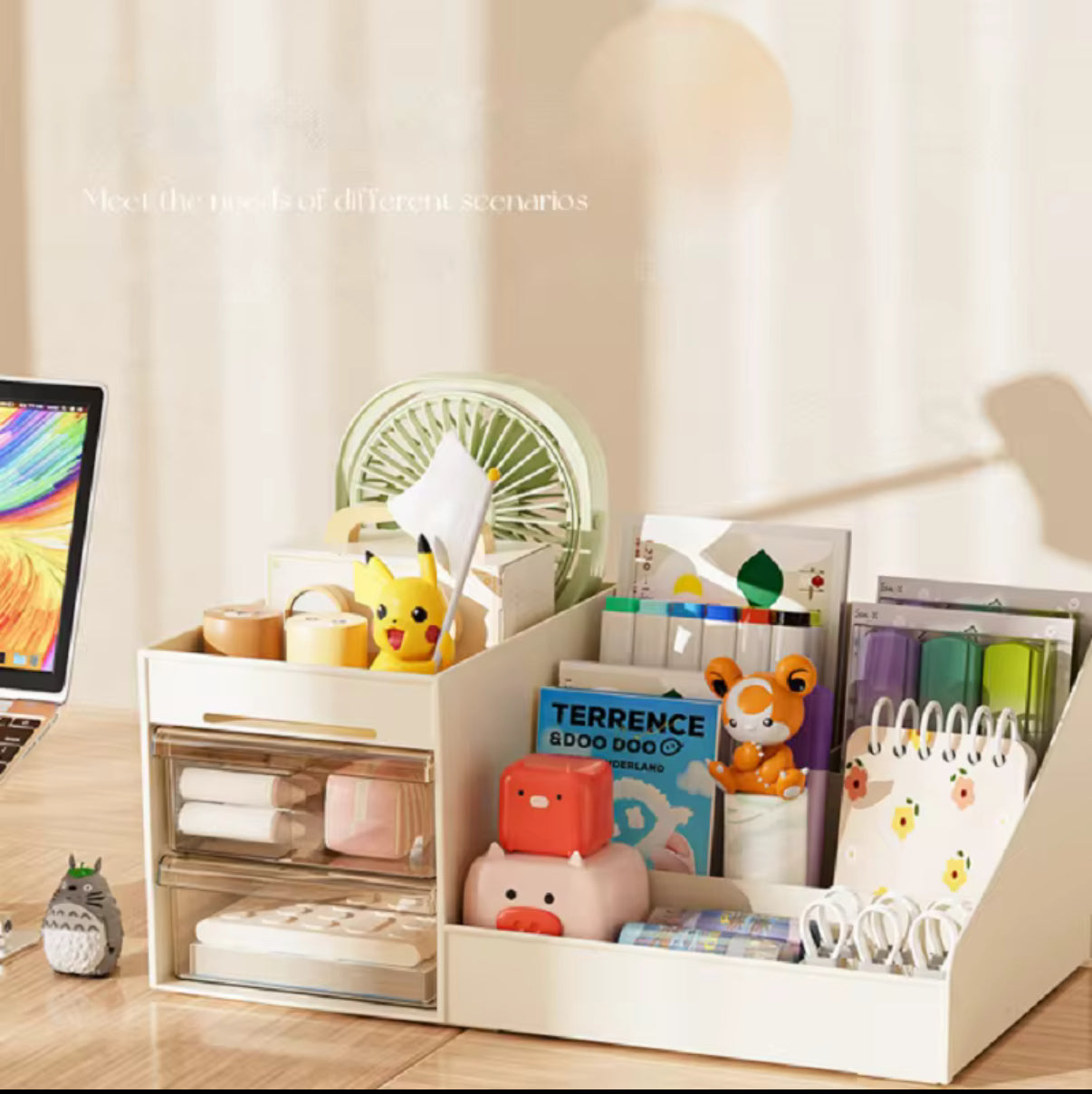 Transparent Drawer Style Makeup Box Dormitory Organizer Plastic Cosmetics Skincare Dressing Table Desktop Storage Box