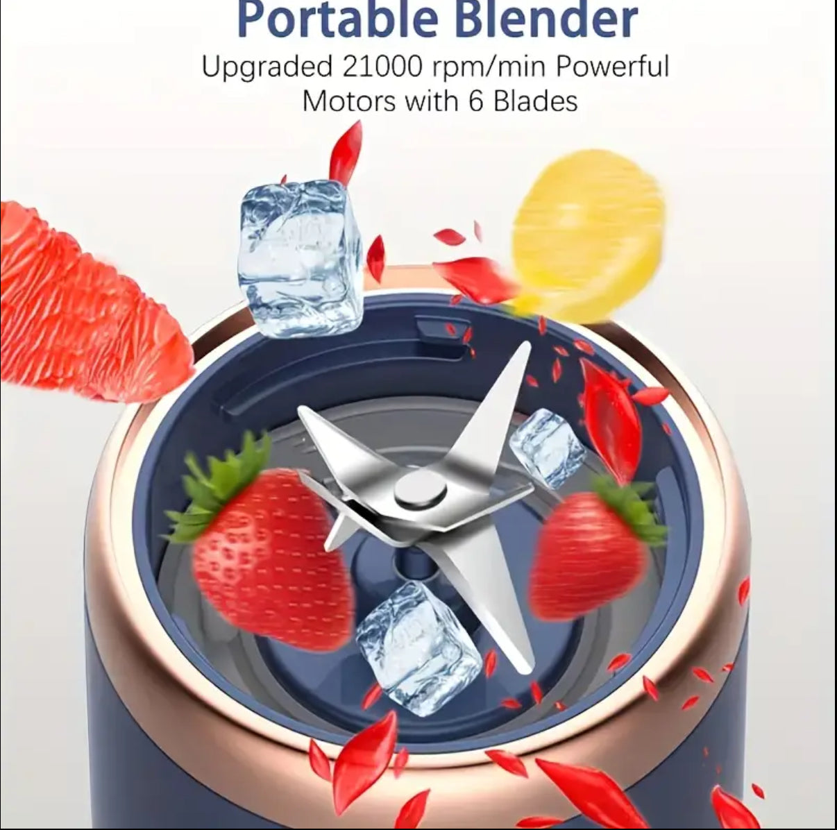 Portable Multi-Function Juicer with Rechargeable Battery - Compact Food-Grade PP Cup, Ideal for Home and On-the-Go Use, Cross-Border Wholesale, Juicing Station|Compact Juicer|Durable Plastic