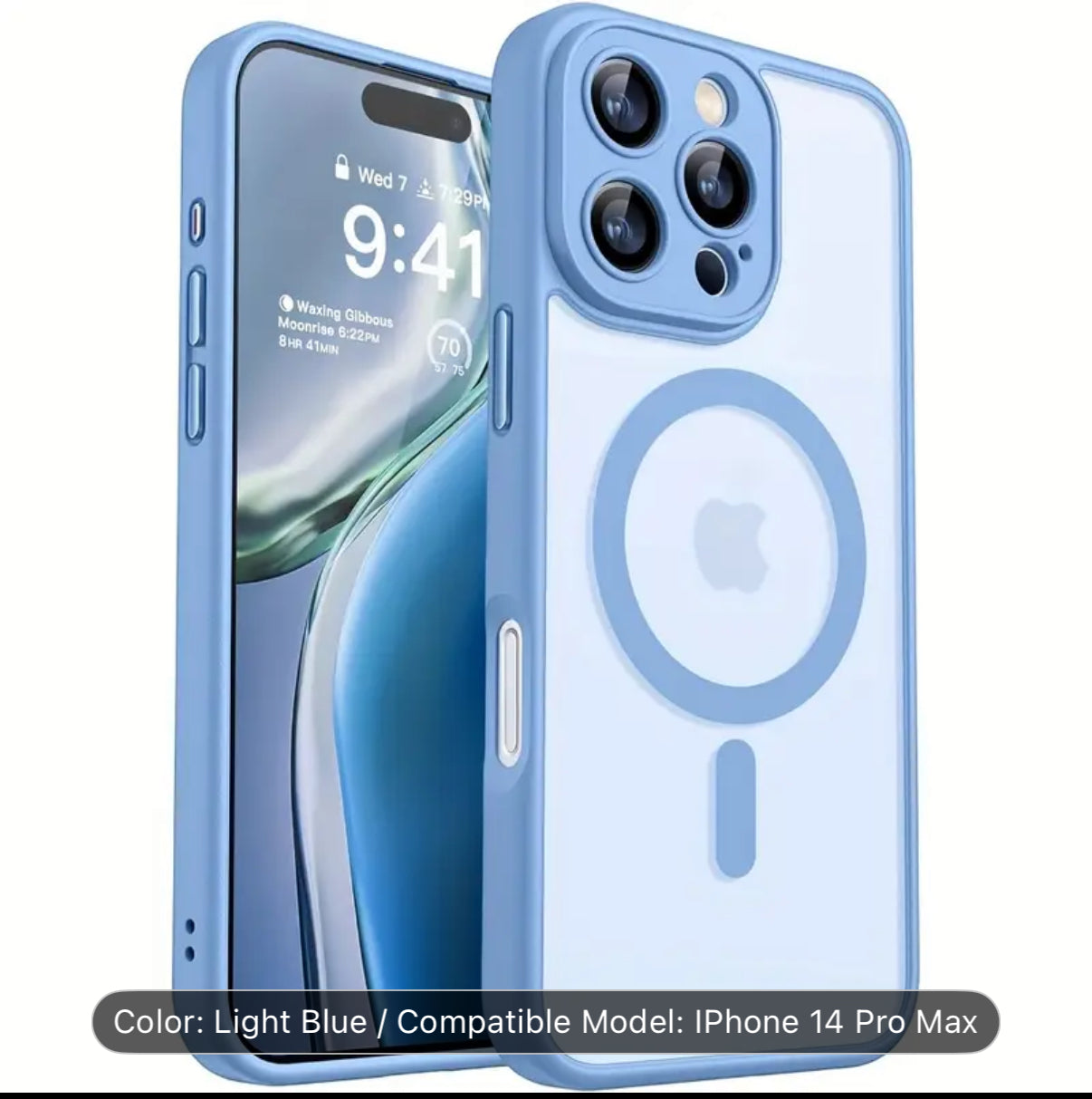 High-Quality Magnetic Matte Clear Protective Case for Iphone Models 17, 16, 15, 14, 13 Pro, 12, 11 Max Plus, And Compatible with Wireless Charging, Magnetic Phone Case, Magsafe Phone Case, Phone Case