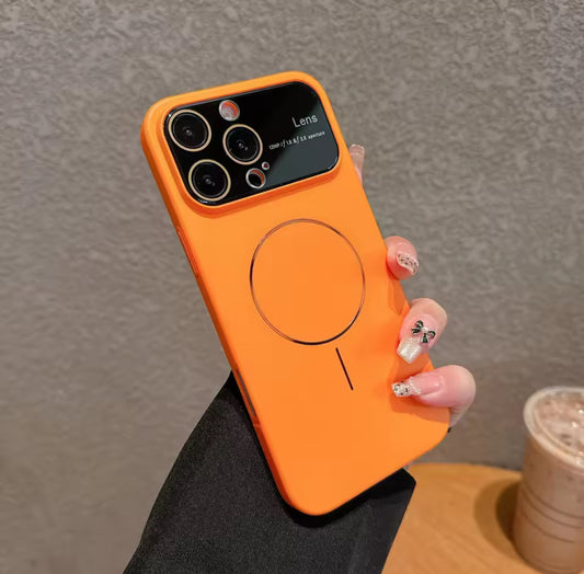 Matte magnetische Ladehülle für iPhone 16 15 14 13 12 11 Pro Max, Ganzkörper-Hart-PC-Abdeckung, Linsenschutz, Magsafe (2025, neues Design)