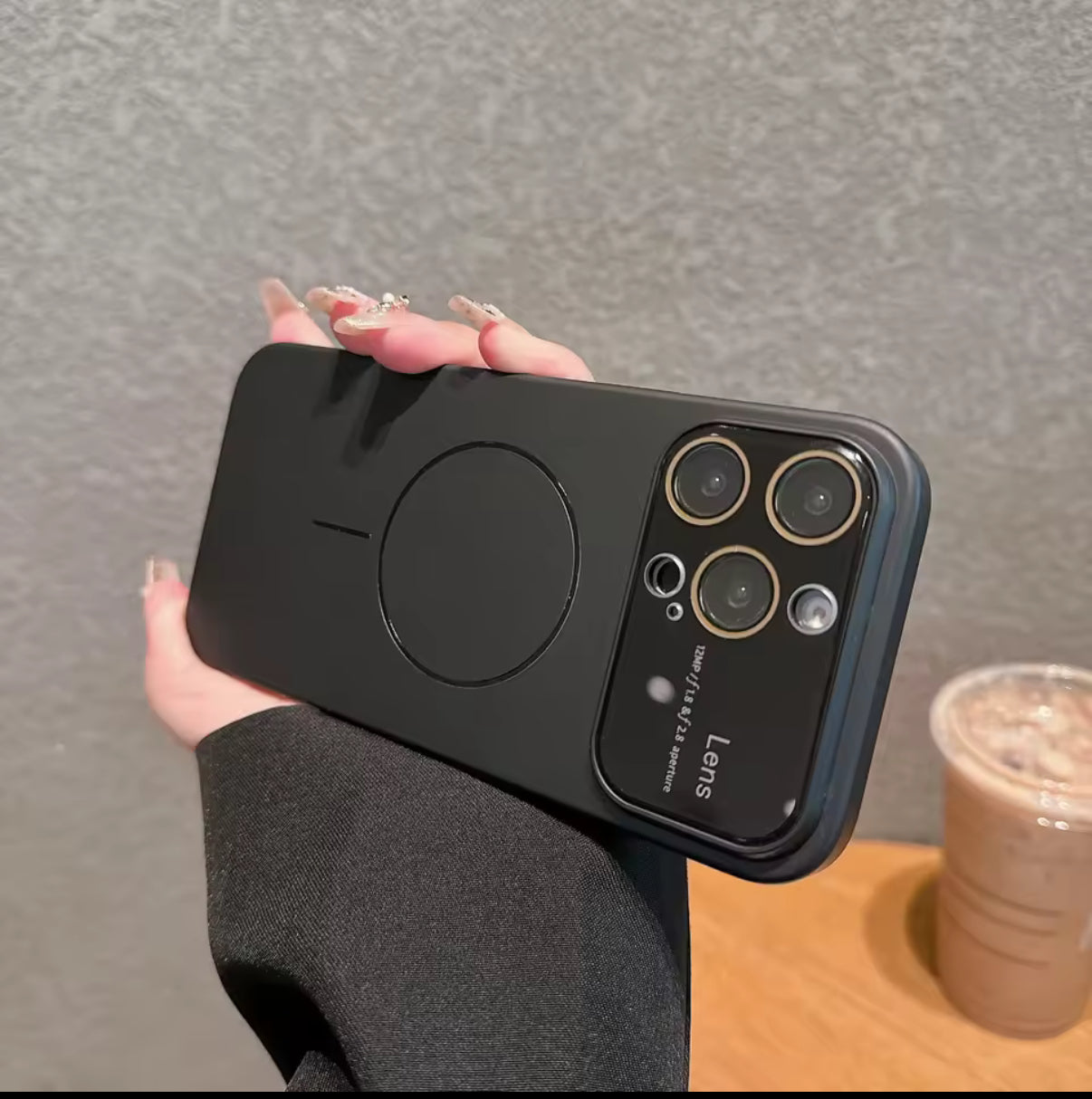 Matte magnetische Ladehülle für iPhone 16 15 14 13 12 11 Pro Max, Ganzkörper-Hart-PC-Abdeckung, Linsenschutz, Magsafe (2025, neues Design)