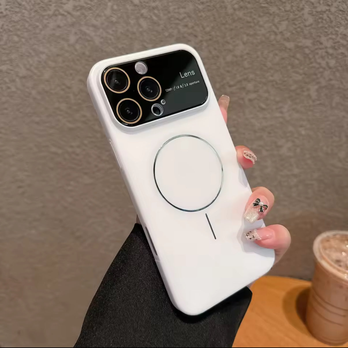 Matte magnetische Ladehülle für iPhone 16 15 14 13 12 11 Pro Max, Ganzkörper-Hart-PC-Abdeckung, Linsenschutz, Magsafe (2025, neues Design)