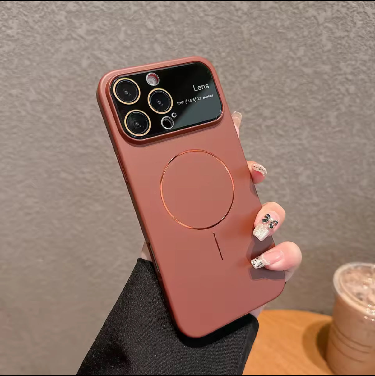 Matte magnetische Ladehülle für iPhone 16 15 14 13 12 11 Pro Max, Ganzkörper-Hart-PC-Abdeckung, Linsenschutz, Magsafe (2025, neues Design)