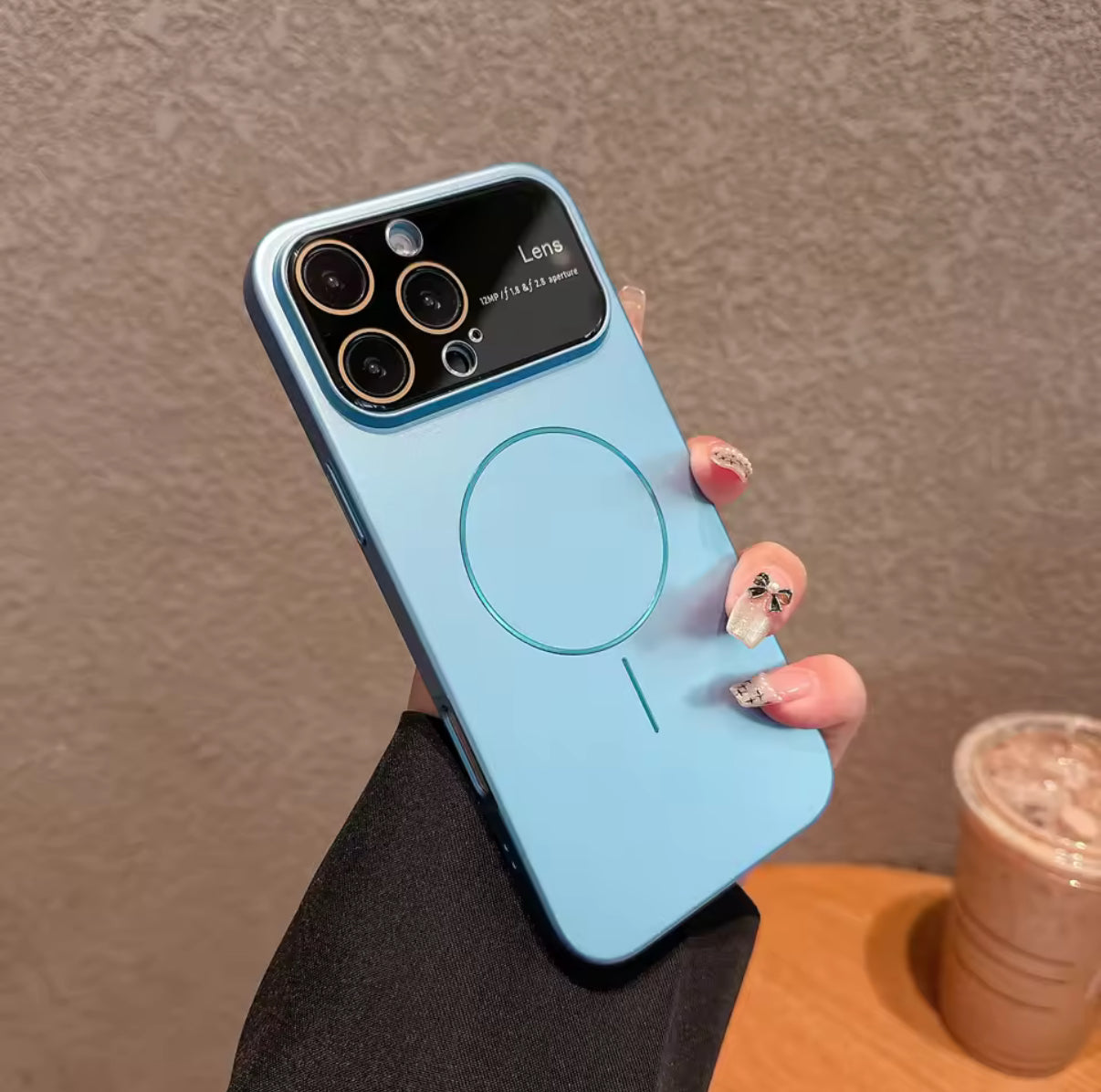 Matte magnetische Ladehülle für iPhone 16 15 14 13 12 11 Pro Max, Ganzkörper-Hart-PC-Abdeckung, Linsenschutz, Magsafe (2025, neues Design)